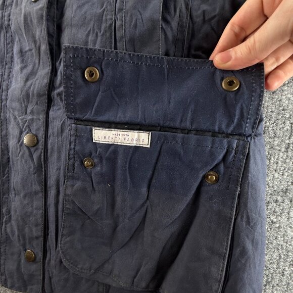 Barbour Waxed Jacket Women Full Zip Ladies Wax Cotton Templates Size 6 US Canvas - Picture 9 of 16